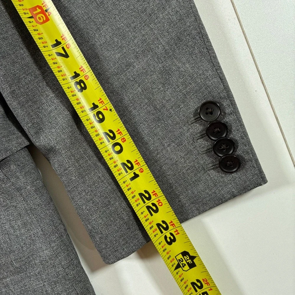 Suitsupply Vitale Barberis Canonico Blazer 40 Grey Lazio Slim Wool Sport Jacket
